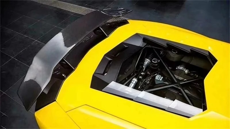 High Quality DMC Style Carbon Fiber Rear Wing Trunk Spoiler for Aventador LP700 - 4